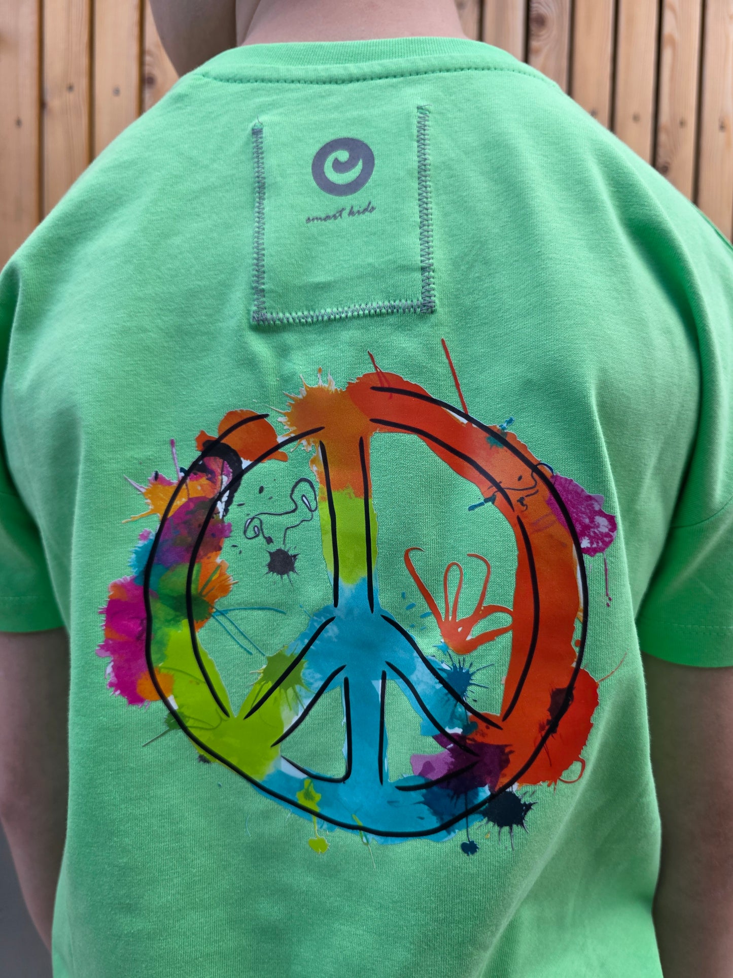Hulk Green mit Wasserfarben Peace Logo