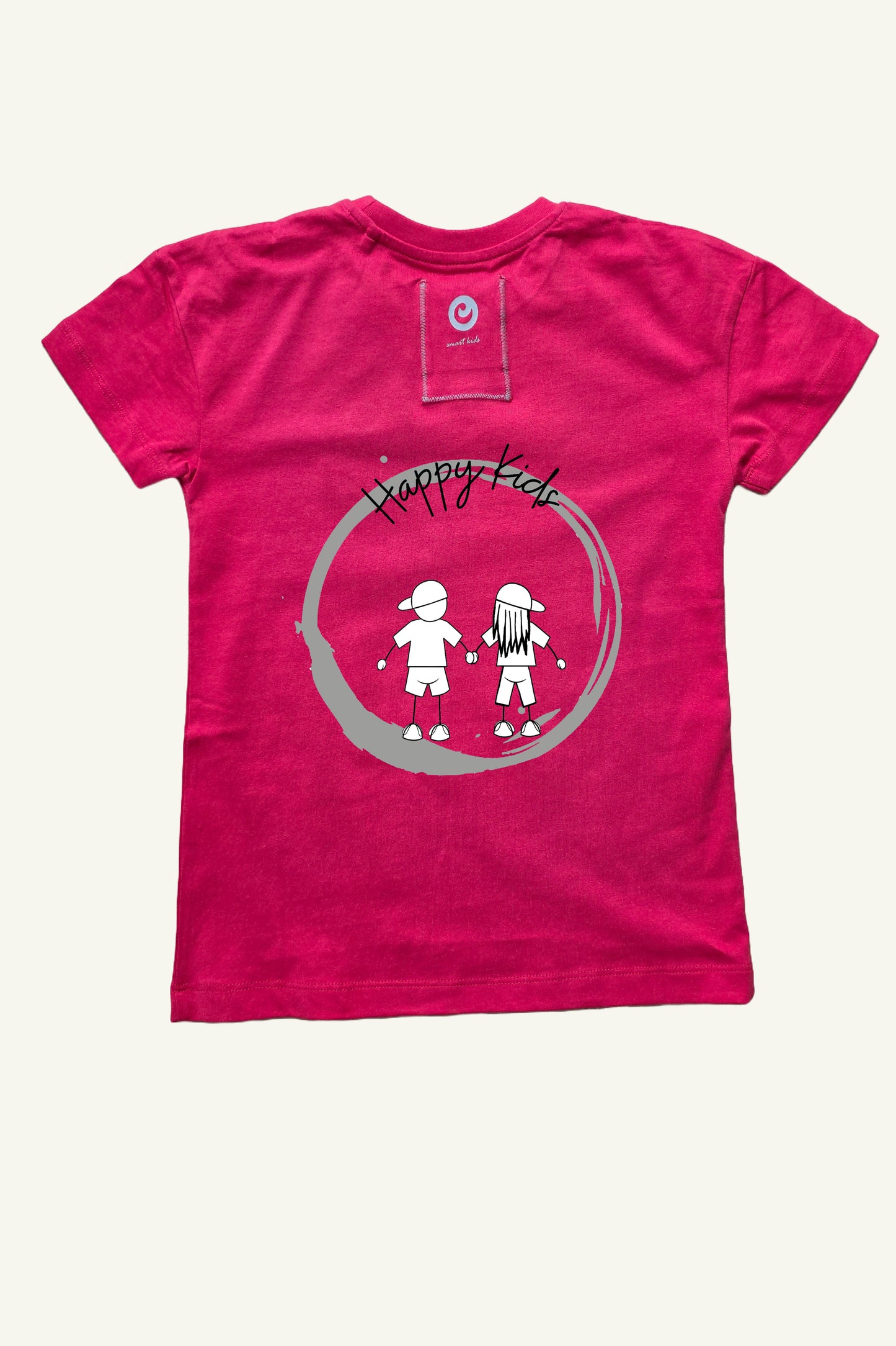Happy Kids Shirt Shiny Magenta