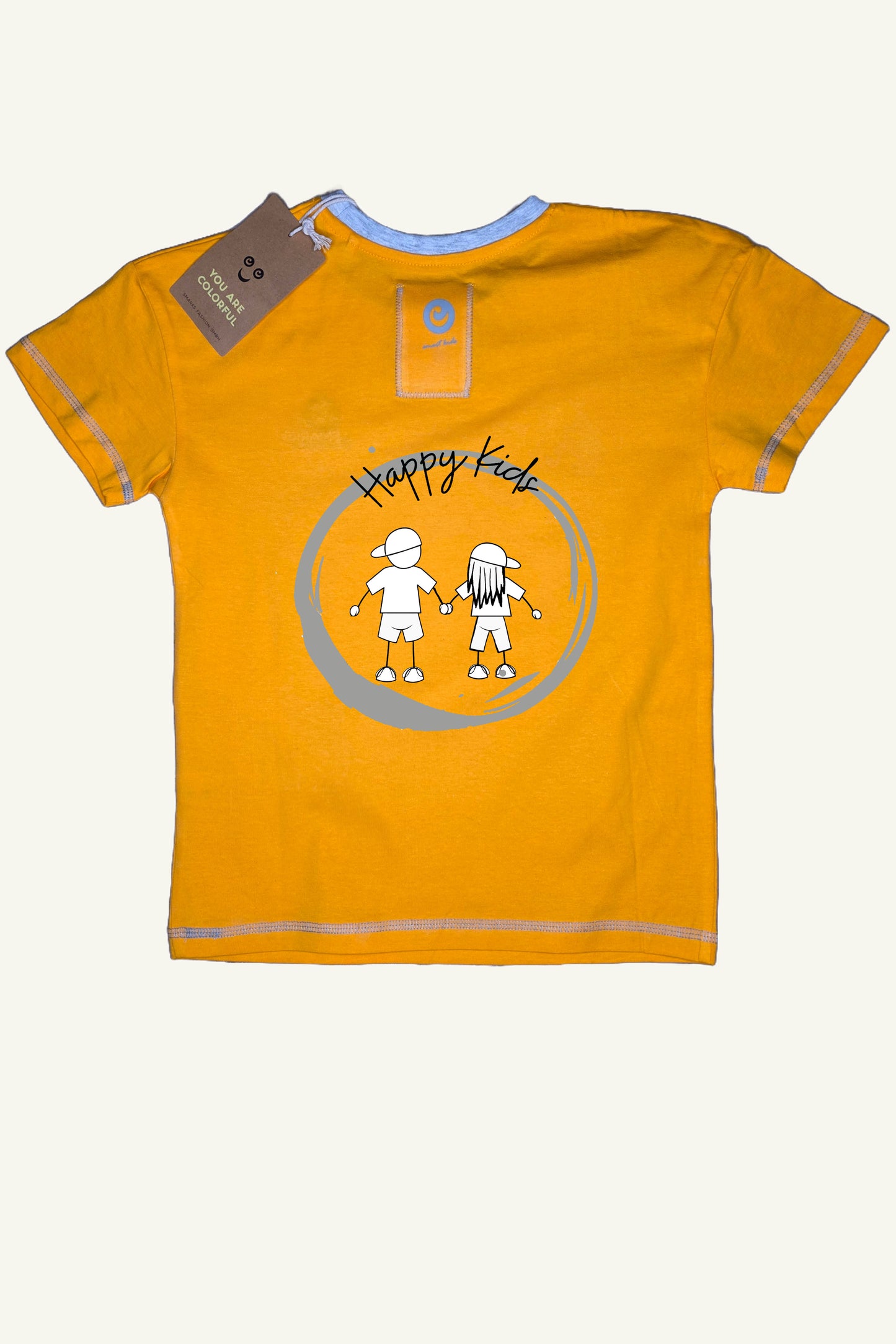 Happy Kids Shirt Sunny Orange