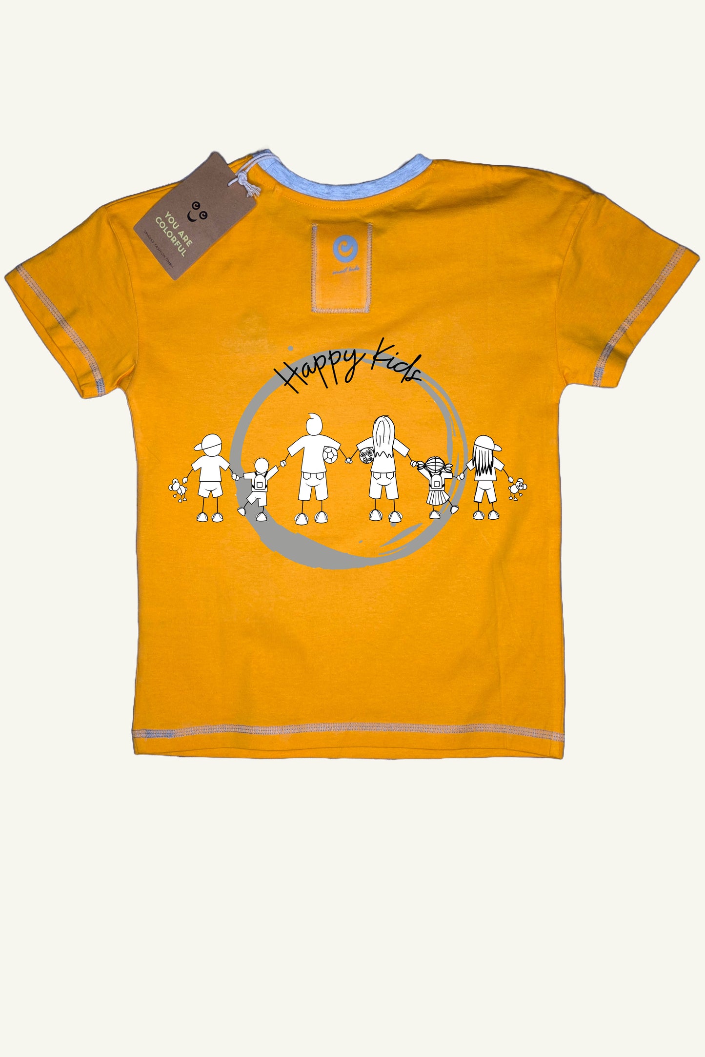 Happy Kids Shirt Sunny Orange