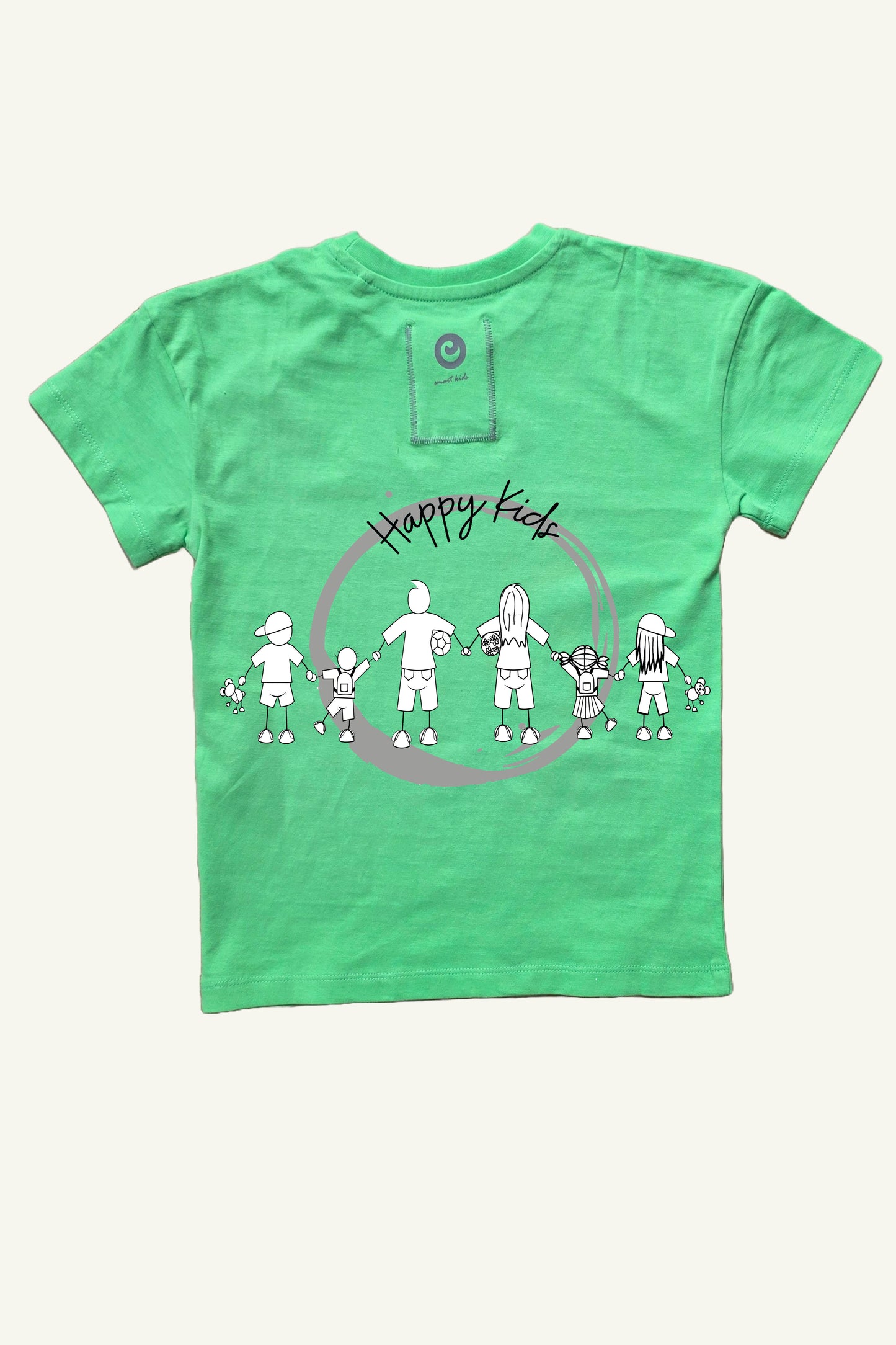 6. Happy Kids Shirt grün