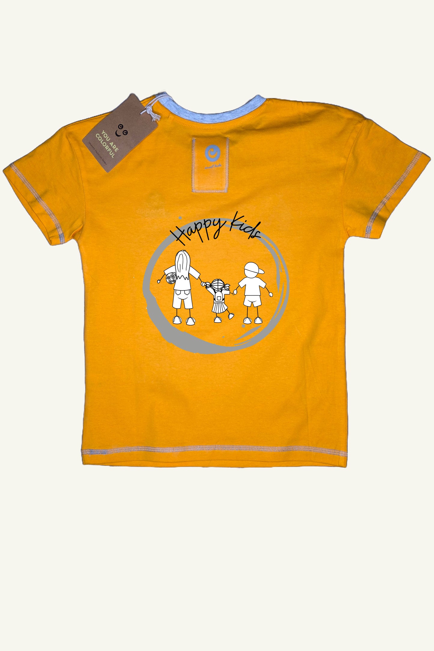 Happy Kids Shirt Sunny Orange