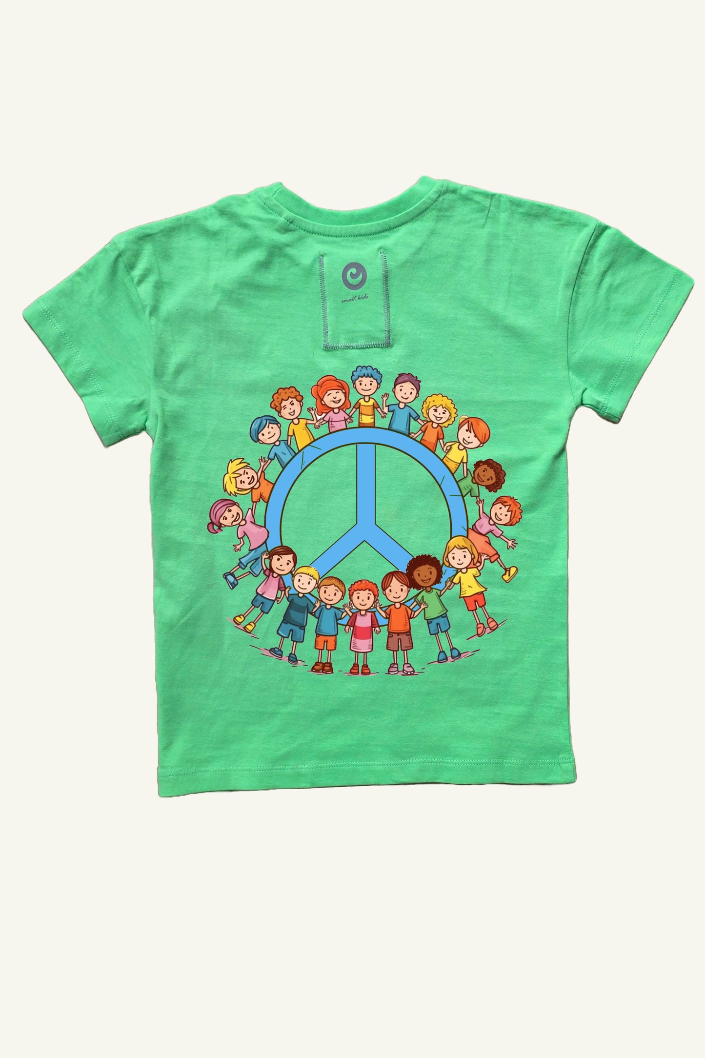 Hulk Green Shirt mit Kindern für Frieden