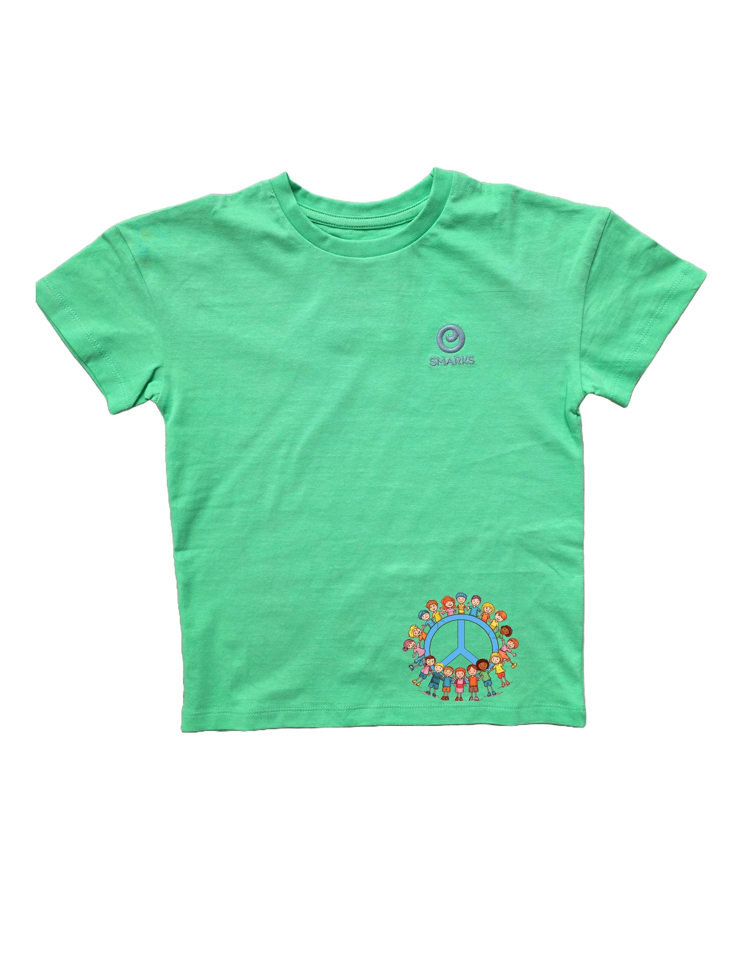 Hulk Green Shirt mit Kindern für Frieden