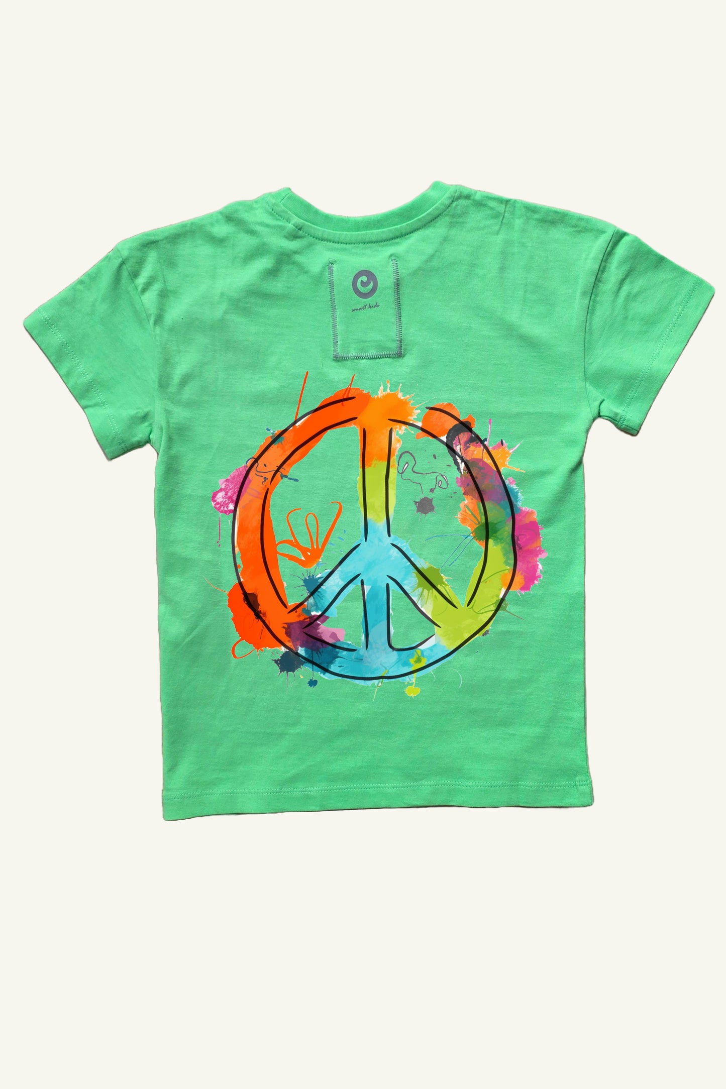 Hulk Green mit Wasserfarben Peace Logo