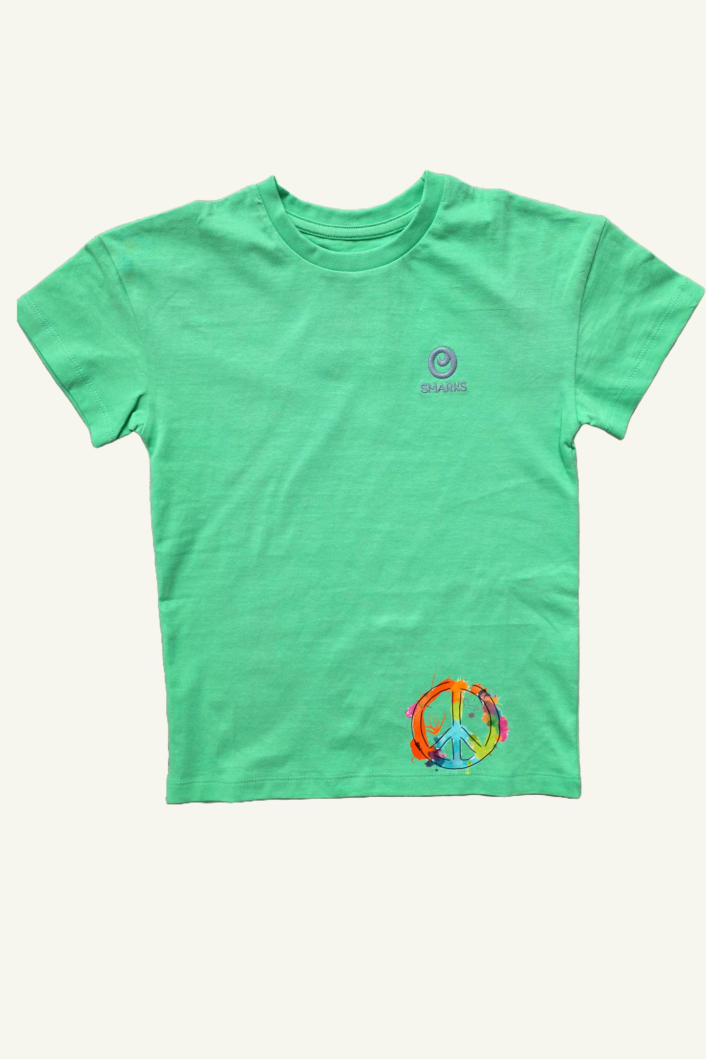 Hulk Green mit Wasserfarben Peace Logo